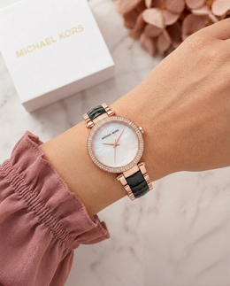Michael Kors Parker Pave Black-White