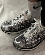 Nike p 6000 white metallic silver