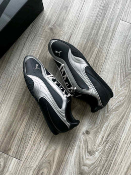 Puma Bella V2 Leather Black Aged Silver 3023