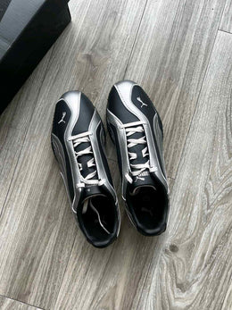 Puma Bella V2 Leather Black Aged Silver 3023