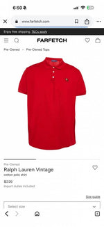 Ralph Lauren Chest Logo Polo T-shirt Red