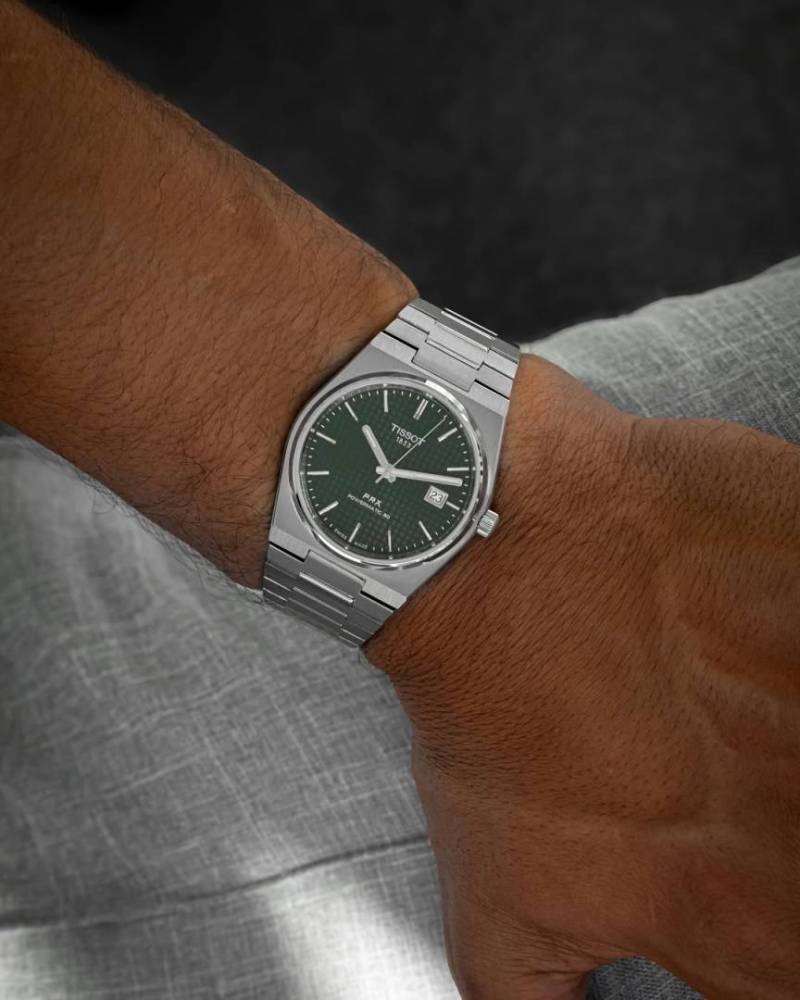 Tissot 1853 Prx Automatic Top Quality Silver-Green