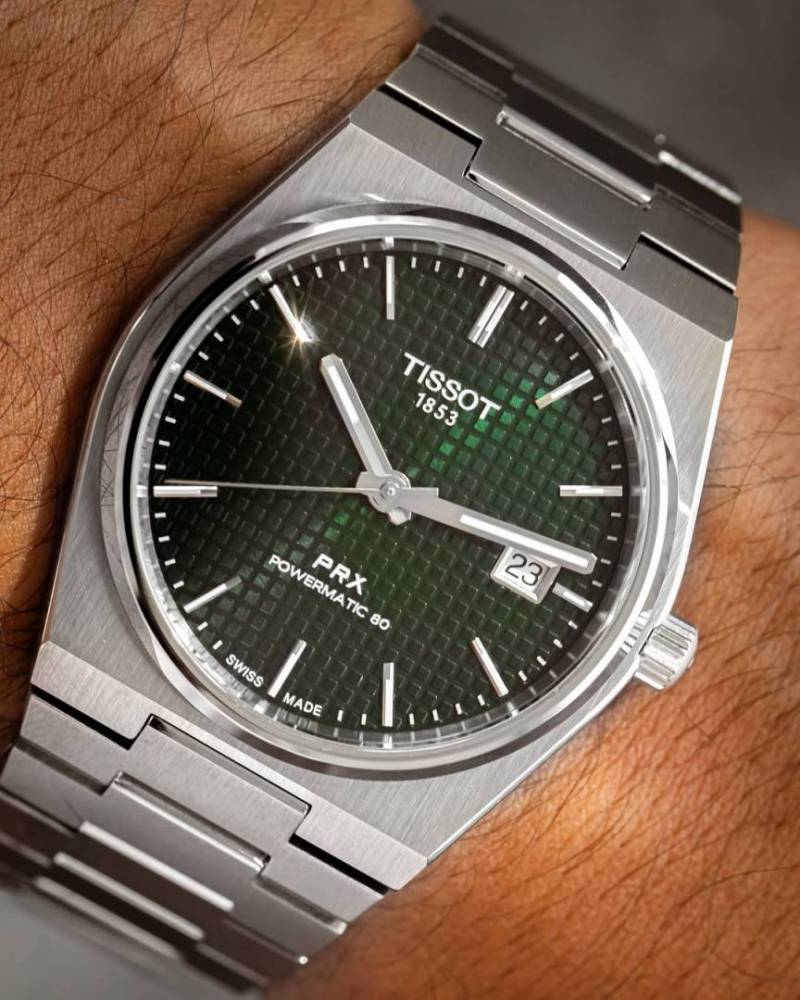 Tissot 1853 Prx Automatic Top Quality Silver-Green