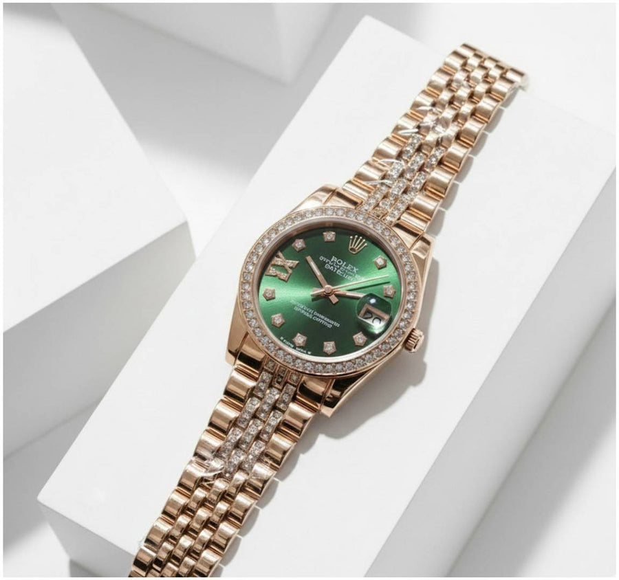 Rolex Oyester Perpetual Date Just Copper-Green