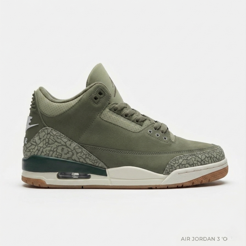 Nike AIR JORDAN RETRO 3 MEDIUM OLIVE