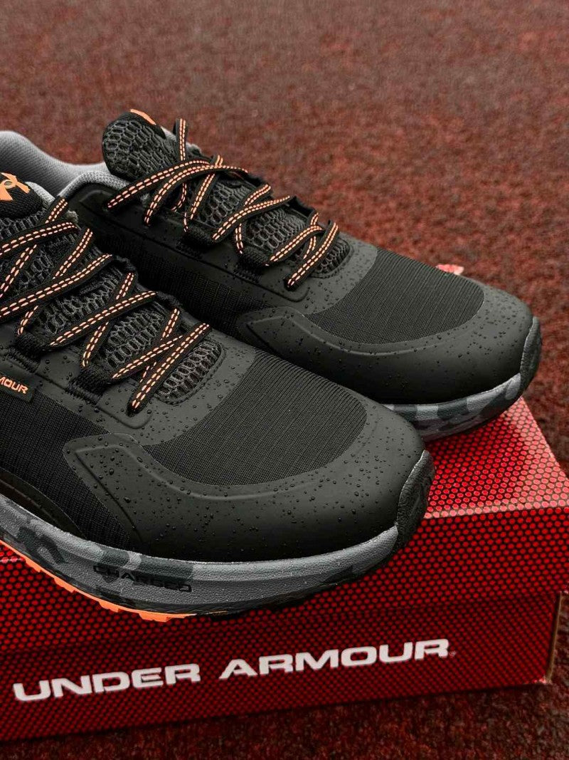 Under Armorr charged bandit trail 3 black orange