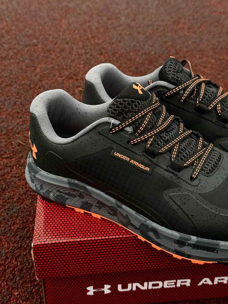 Under Armorr charged bandit trail 3 black orange