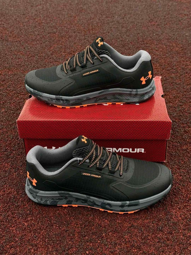 Under Armorr charged bandit trail 3 black orange