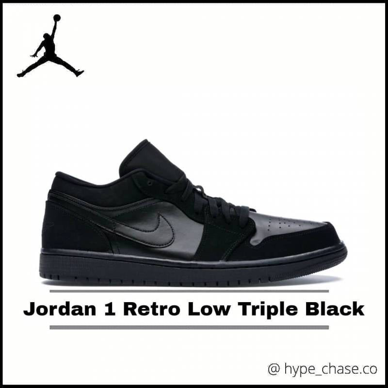 Nike Air Jordan Retro 1 Low Triple Black sale