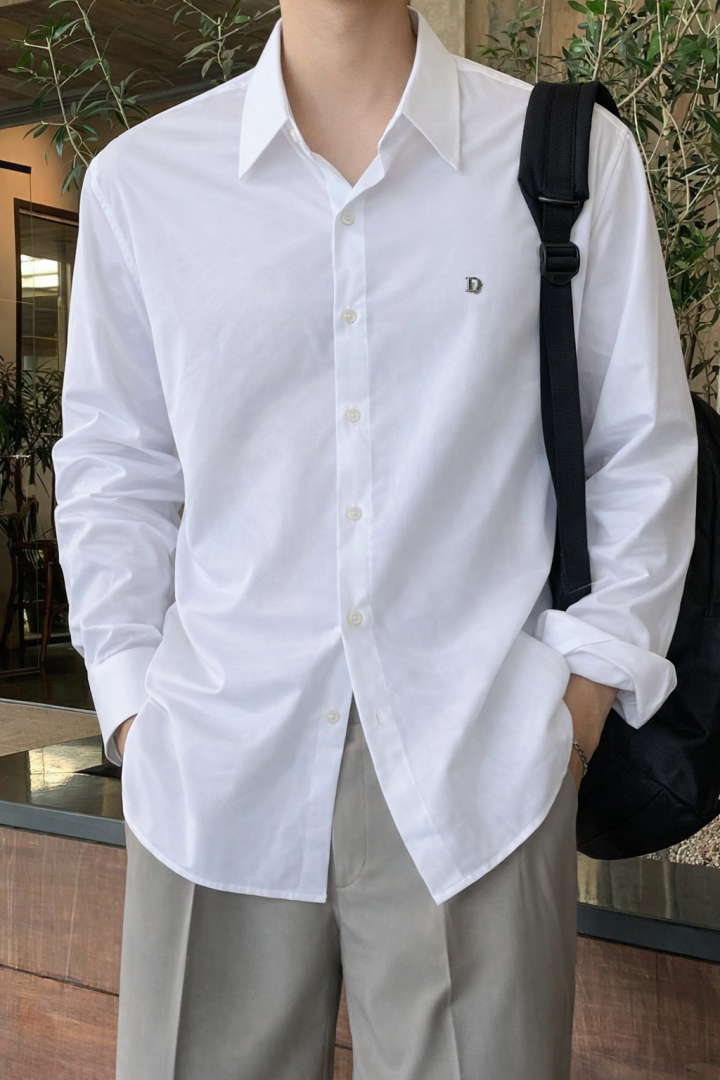Dior IMPORTED TRENDING KOREAN SHIRT WHITE