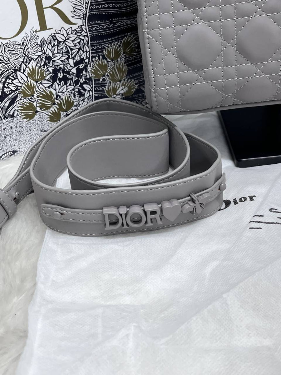Dior 6099-1 Lady Matte Gray Large Size With Original Box & DustCover