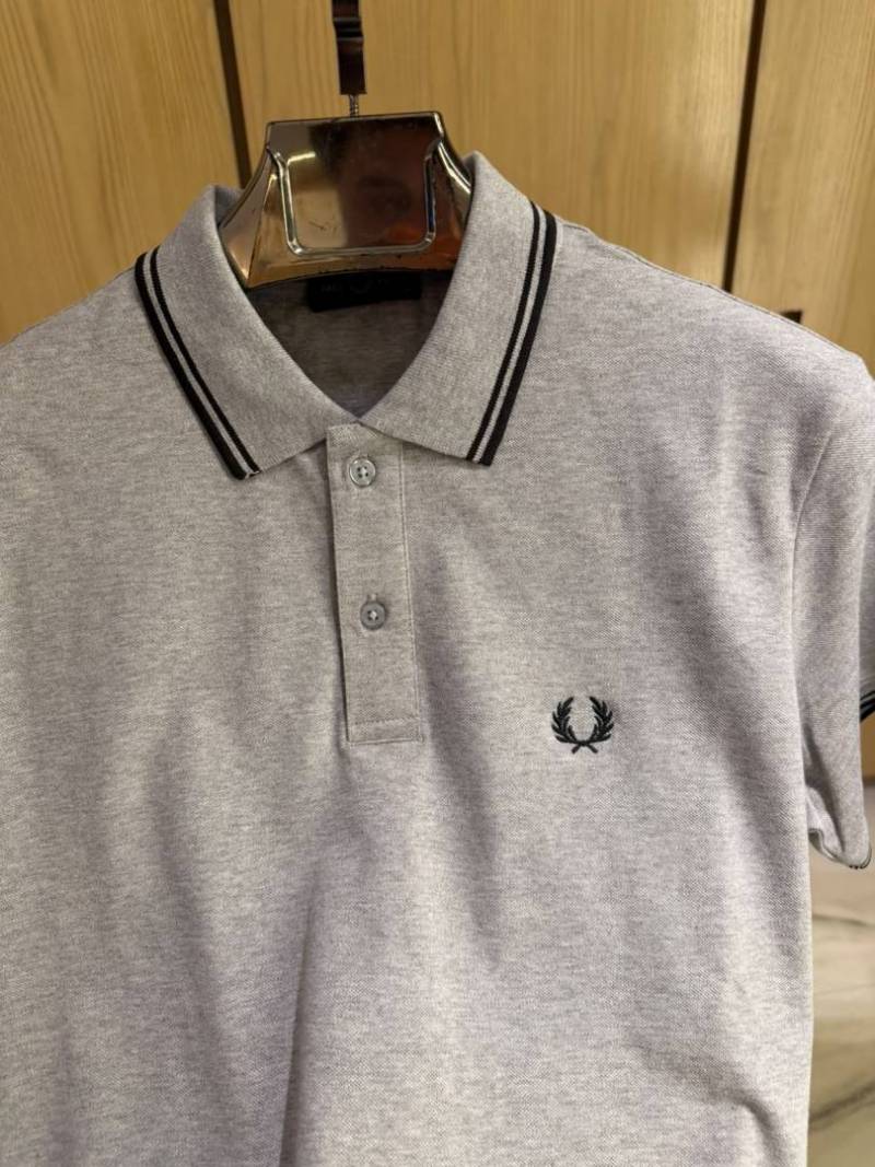 FRED PERRY IMPORTED STORE ARTICLEx POLO T-SHIRT GREY