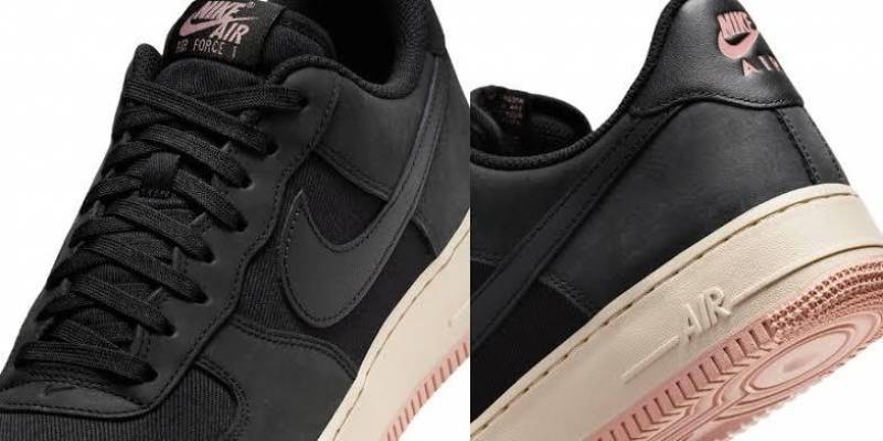 Nike Airforce 1 07 LX black red stardust