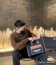 Burberry_Horseferry_London_Tote_Bag_With_Dust_Bag_(Black_Brown-985)