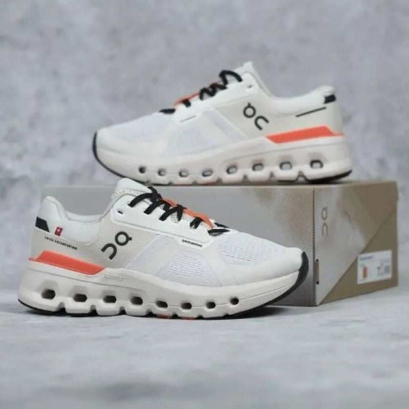 On Cloud Running white orange