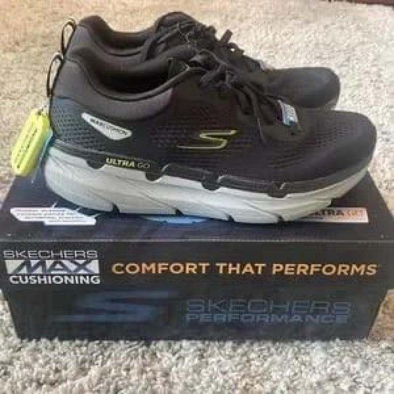 S go run maxcushion black white gray