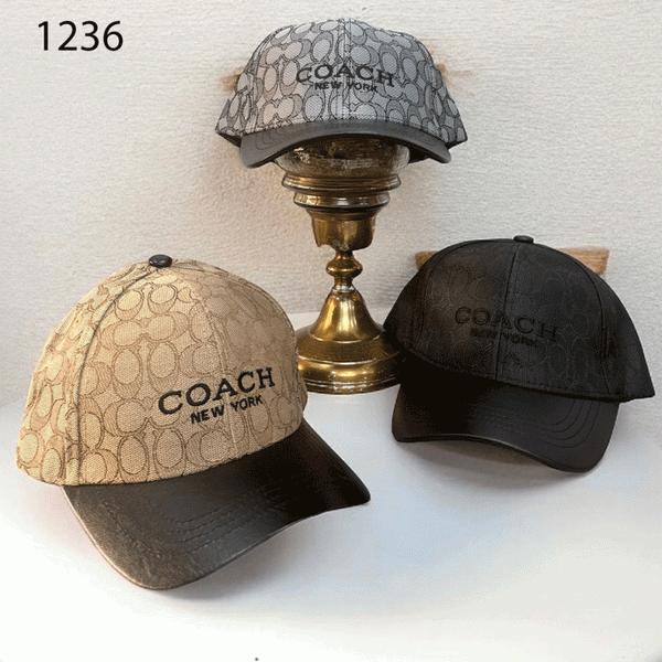 Coach_new_york_Monogram_Black_Logo_Premium_Unisex_Cap_With_Safety_Box