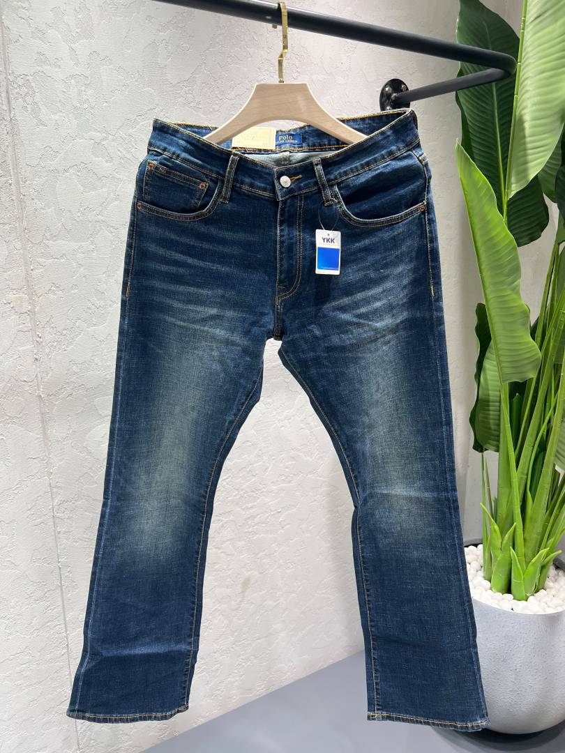 Ralph Lauren Bootcut Premium Imported Fabric Denim With Back Pocket Embroidered Work Logo 4583