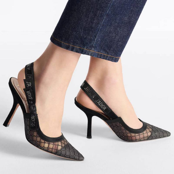 Dior_Jadiyor_Slingback_Net_Heels_Pump_For_Women_With_Original_Box_And_Carry_Bag
