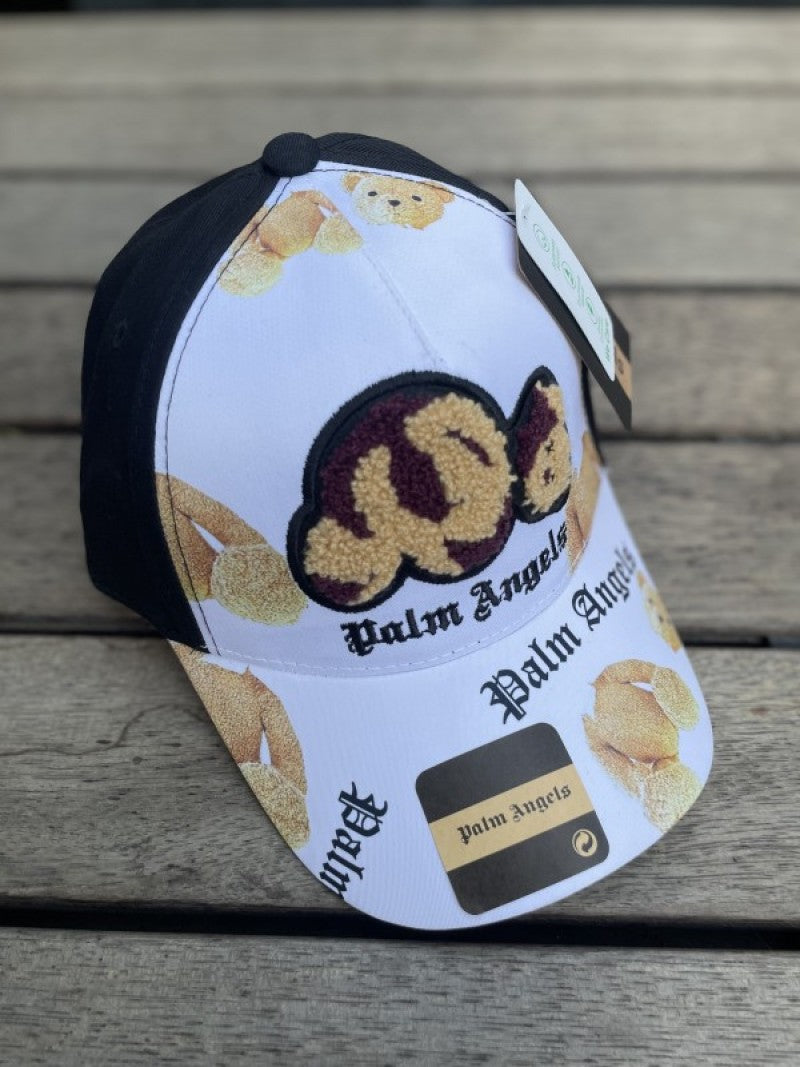Palm Angles_Kill_The_Bear_White_Premium_Unisex_Cap_(With_Box)