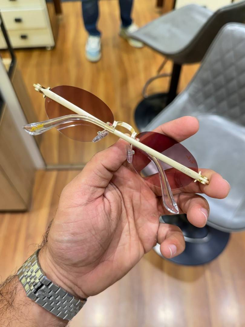Ray-Ban 999 gold brown shaded