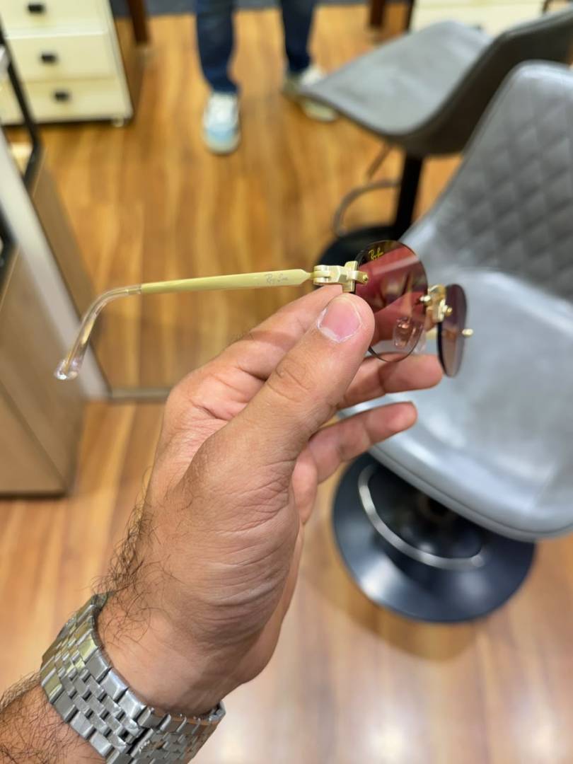 Ray-Ban 999 gold brown shaded