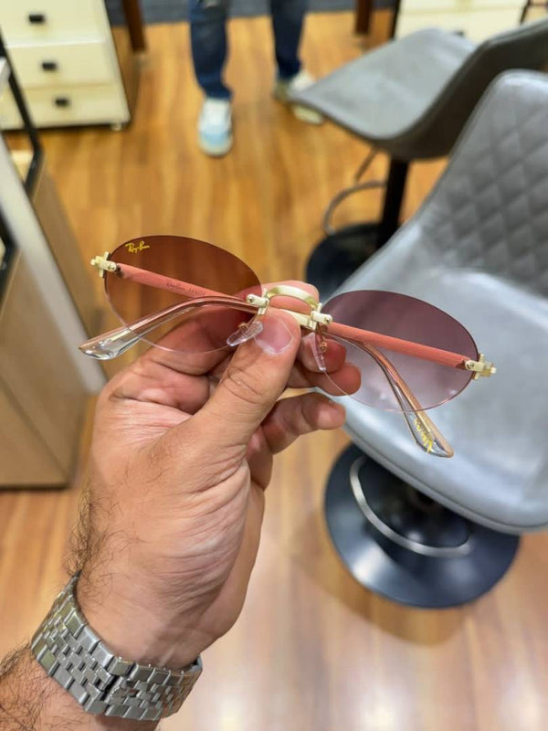 Ray-Ban 999 gold brown shaded