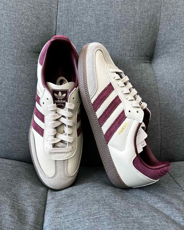 Adidas Samba OG Putty Grey Maroon 1226