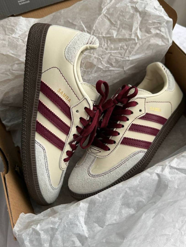Adidas Samba OG Men s Wonder White Maroon