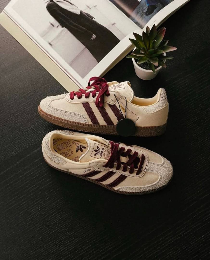 Adidas Samba OG Men s Wonder White Maroon