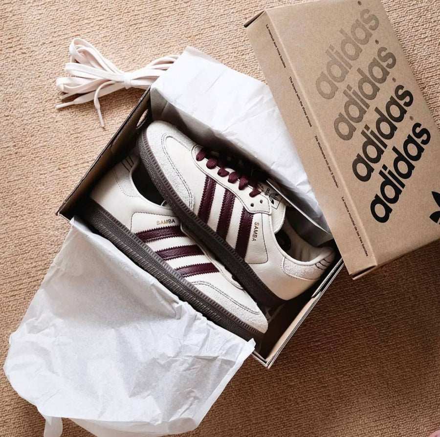 Adidas Samba OG Men s Wonder White Maroon