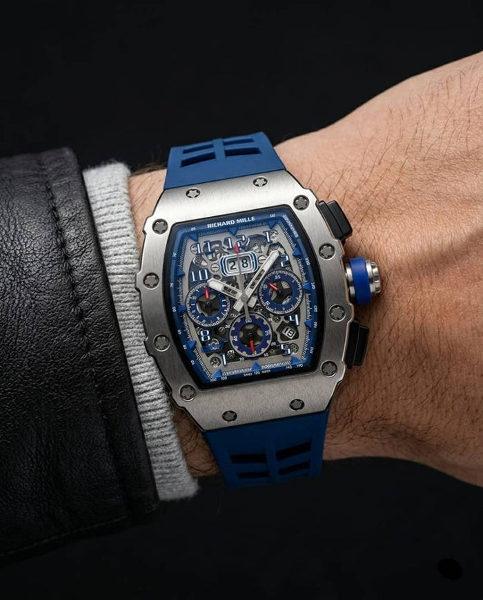 Richard Mille RM 50-03 Tourbillon Blue Silver style idea