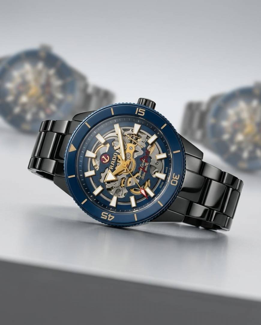 Rado Captain Cook HighTech Automatic Black-Blue-Gold