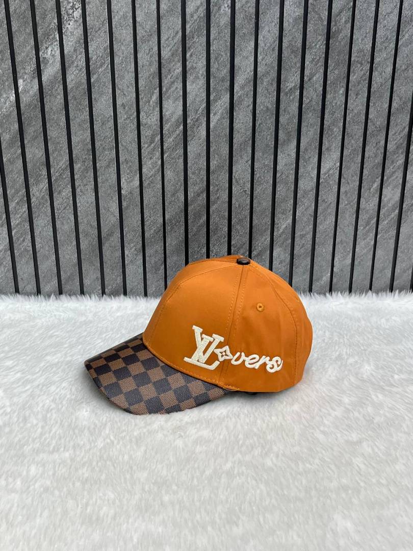Louis Vuitton_Signature_Lovers_Side_Logo_Brown_Premium_Unisex_Cap_With_Safety_Box
