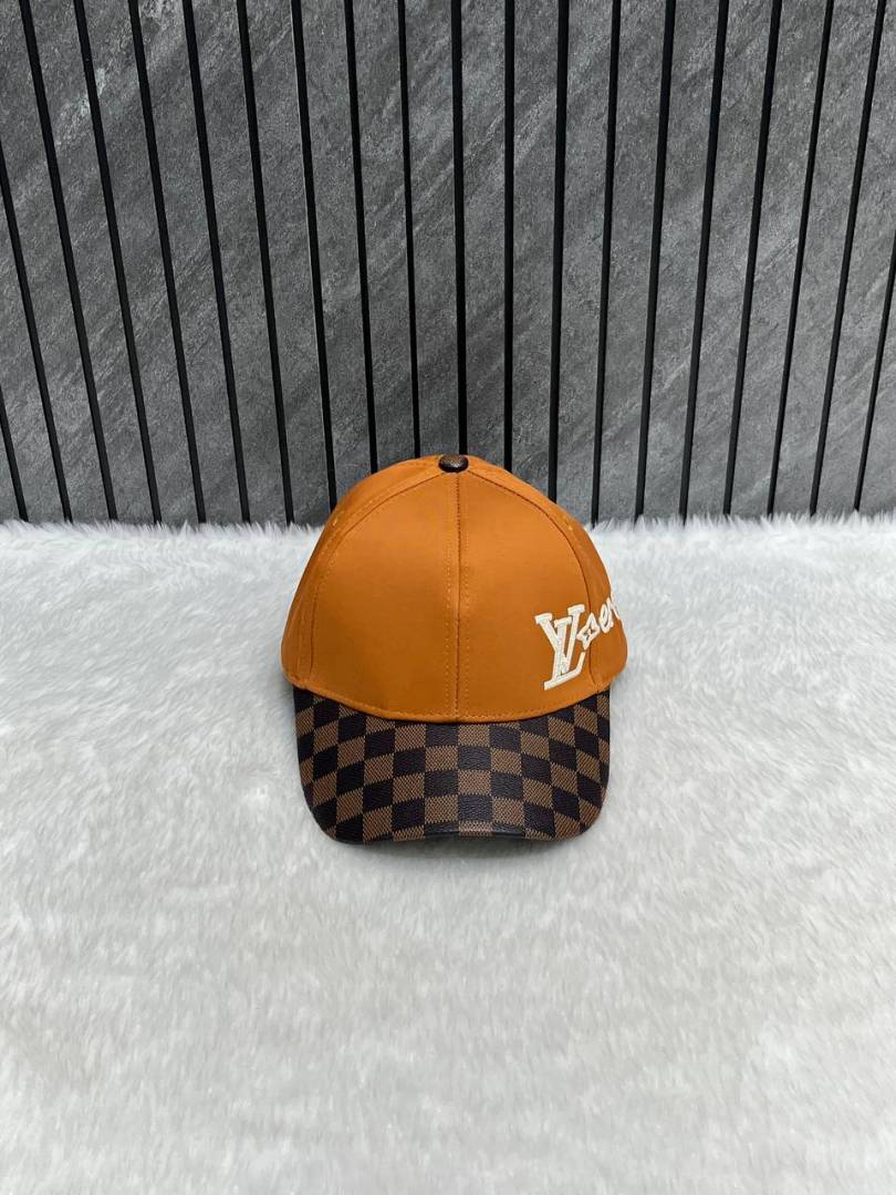 Louis Vuitton_Signature_Lovers_Side_Logo_Brown_Premium_Unisex_Cap_With_Safety_Box