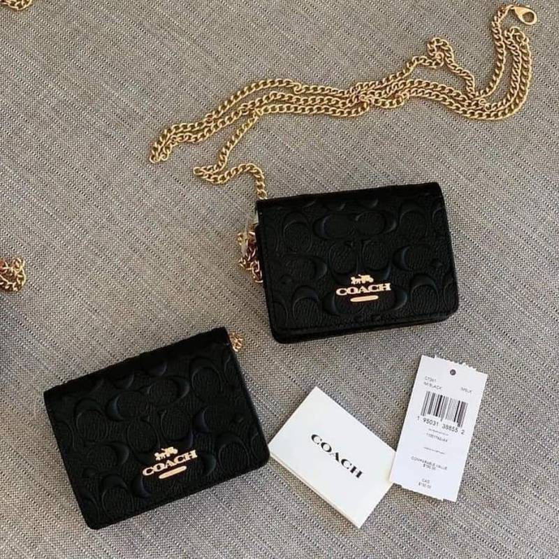 Coach_Mini_Chain_On_Wallet_With_Original_Box