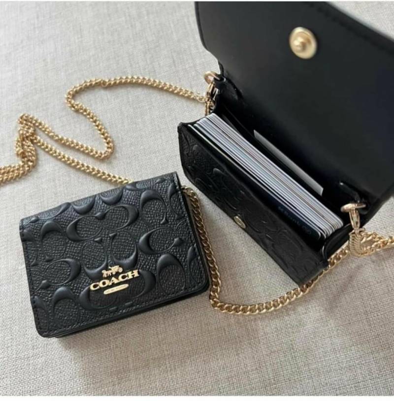 Coach_Mini_Chain_On_Wallet_With_Original_Box