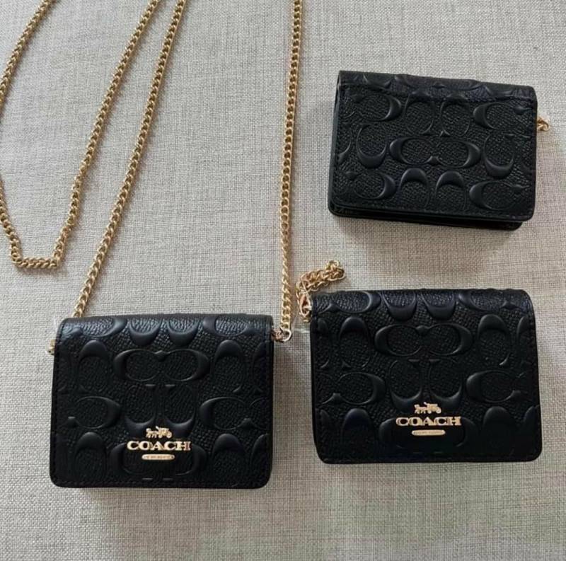 Coach_Mini_Chain_On_Wallet_With_Original_Box