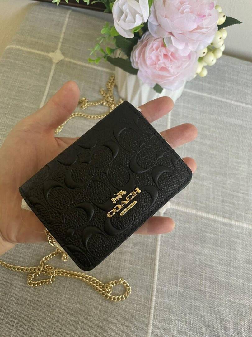 Coach_Mini_Chain_On_Wallet_With_Original_Box