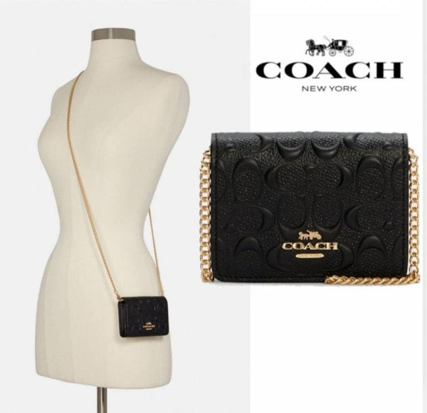 Coach_Mini_Chain_On_Wallet_With_Original_Box