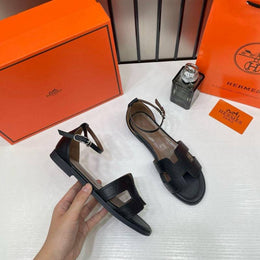 Hermes Santorini H Embossed Sandals For Women With Original Box And Carry Bag