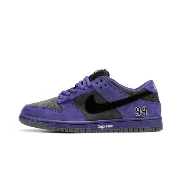 Sb dunk low Supreme 94 Purple iron grey Suede Quality