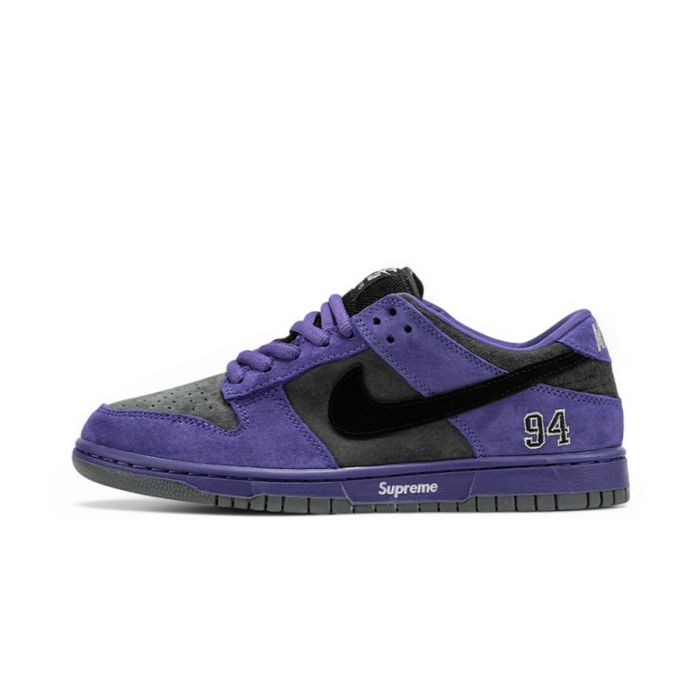 Sb dunk low Supreme 94 Purple iron grey Suede Quality style idea
