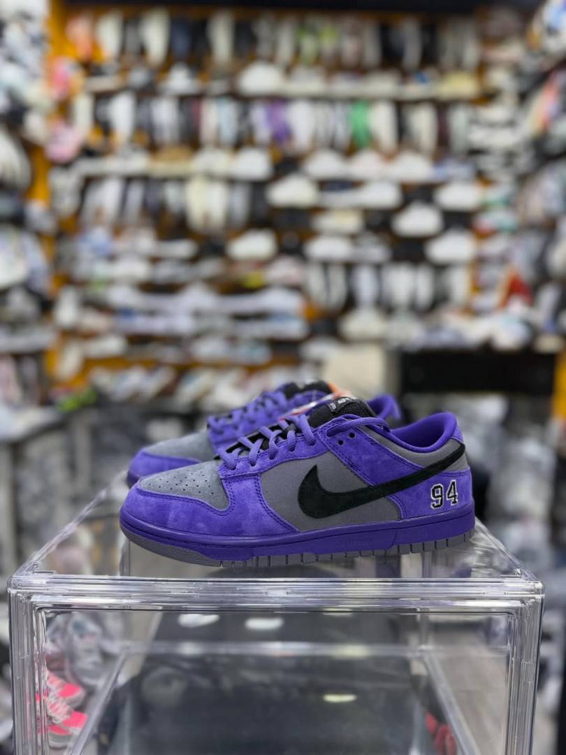 Sb dunk low Supreme 94 Purple iron grey Suede Quality