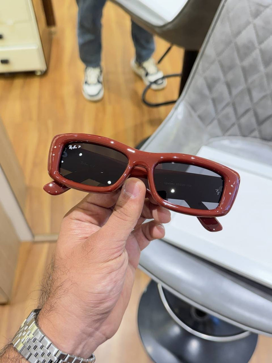 Ray-Ban 4944 puffer maroon black