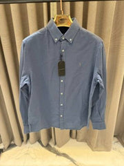 All Saints Full Sleeves Shirt blue