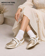 Onitsuka Tiger Mexico 66 TGRS Metallic Pack Champagne Cream