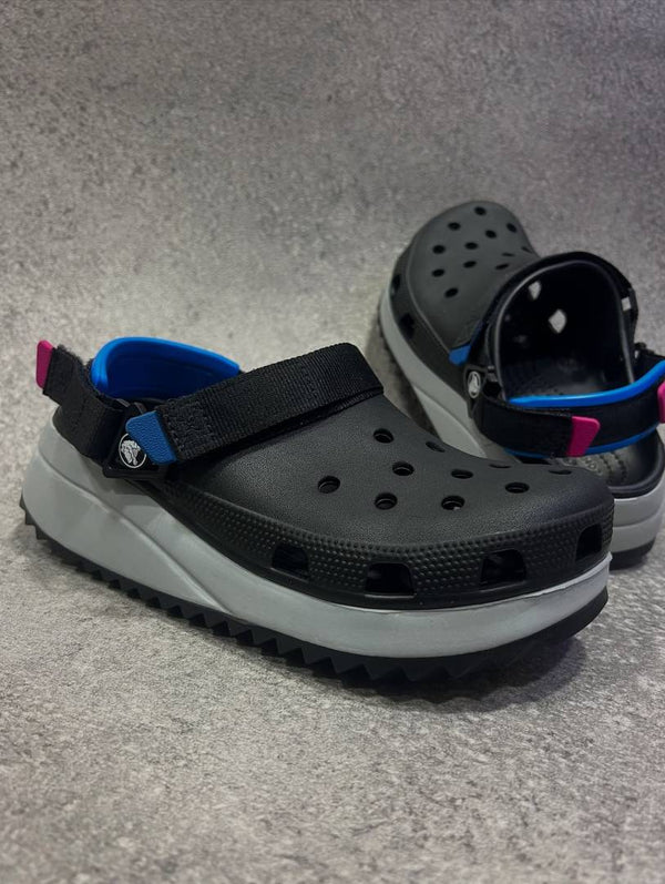 Crocs Classic Hiker Clogs black blue
