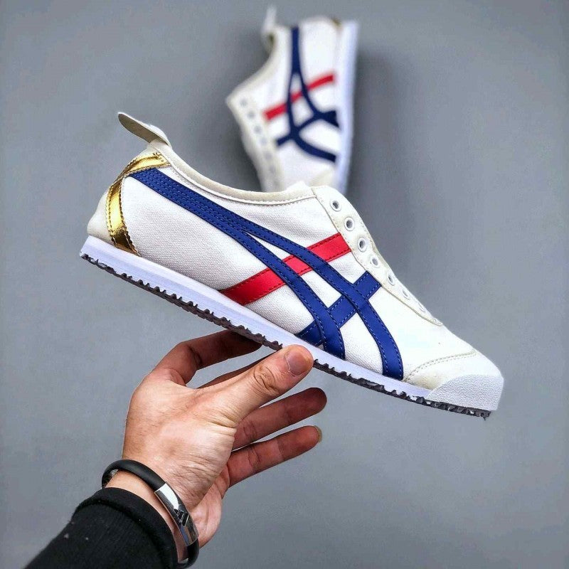 Onitsuka Tiger MEXICO 66 SLIP ON WHITE BLUE GOLD 1035