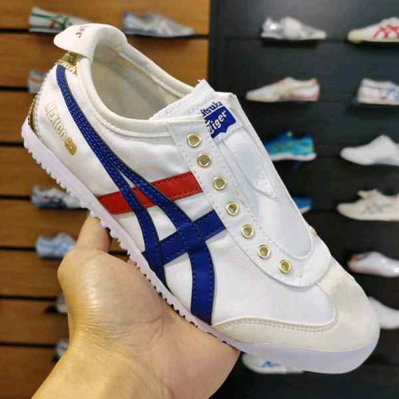 Onitsuka Tiger MEXICO 66 SLIP ON WHITE BLUE GOLD 1035